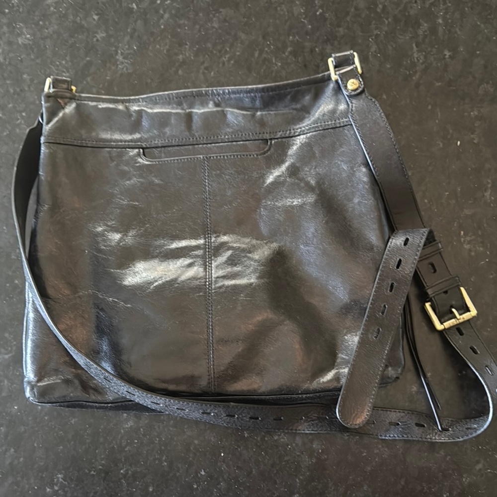 HOBO Black Leather Shoulder Bag
